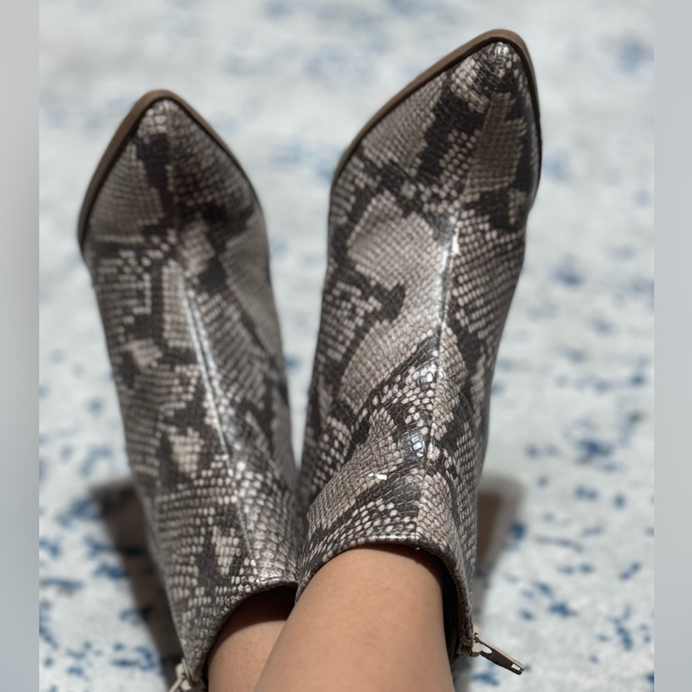 Carlos Snake Print Booties - image 2